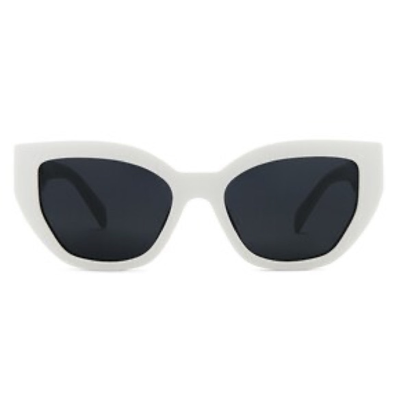 Prada SPR A09 Cat Eye Sunglasses in White - Picture 5 of 11